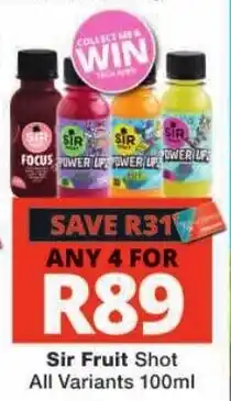 Checkers Sir Fruit Shot offer