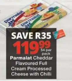 Checkers Parmalat Cheddar Flavoured Full Cream Processed Cheese with Chilli offer
