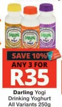 Checkers Darling Yoghurt Drinking Yoghurt offer