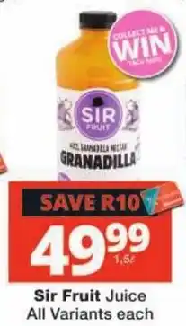 Checkers Sir Fruit Juice offer