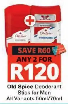 Checkers Old Spice Deodorant Stick for Men offer