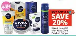Checkers Nivea Men Face Care Product Range offer