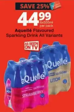 Checkers aQuellé Flavoured Sparkling Drink offer