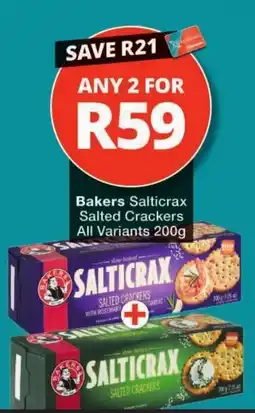 Checkers Bakers Salticrax Salted Crackers offer