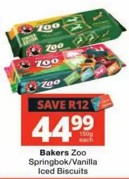 Checkers Bakers Zoo Iced Biscuits offer