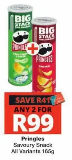 Checkers Pringles Savoury Snack offer