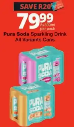 Checkers Pura Soda Sparkling Drink offer