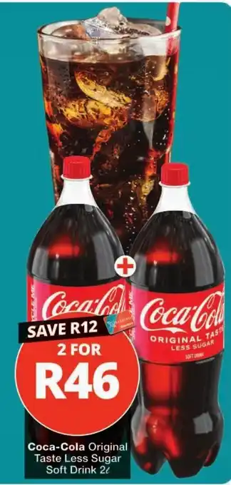 Coca-Cola Original Taste Less Sugar Soft Drink