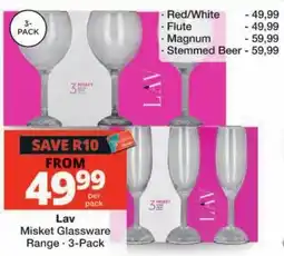 Checkers Lav Misket Glassware offer