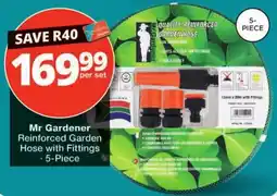 Checkers Mr Gardener Reinforced Garden Hose with Fittings offer