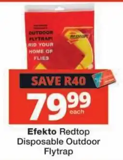 Checkers Efekto Redtop Disposable Outdoor Flytrap offer