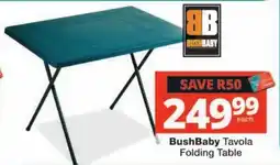 Checkers BushBaby Tavola Folding Table offer