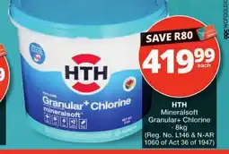 Checkers HTH Granular+ Chlorine mineralsoft offer