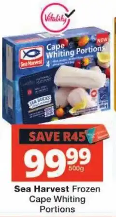 Checkers Sea Harvest Frozen Cape Whiting Portions offer