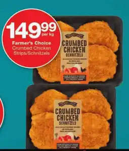 Checkers Farmer's Choice Crumbed Chicken Strips/Schnitzels offer