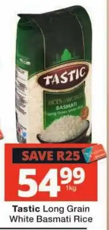 Checkers Tastic Long Grain White Basmati Rice offer