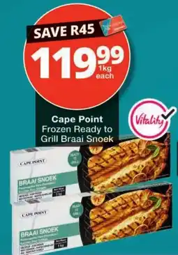Checkers Cape Point Frozen Ready to Grill Braai Snoek offer