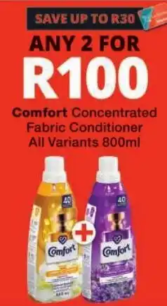 Checkers Comfort Concentrated Fabric Conditioner offer