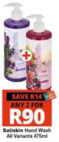 Checkers Satiskin Hand Wash offer
