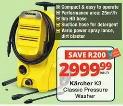 Checkers Kärcher K3 Classic Pressure Washer offer