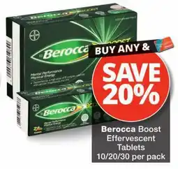 Checkers Berocca Boost Effervescent Tablets offer