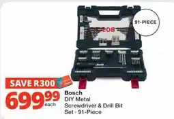 Checkers Bosch DIY Metal Screwdriver & Drill Bit Set offer