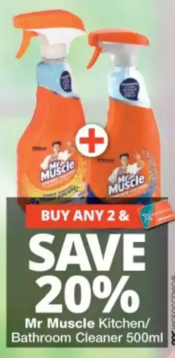 Checkers Mr Muscle Kitchen/Bathroom Cleaner offer