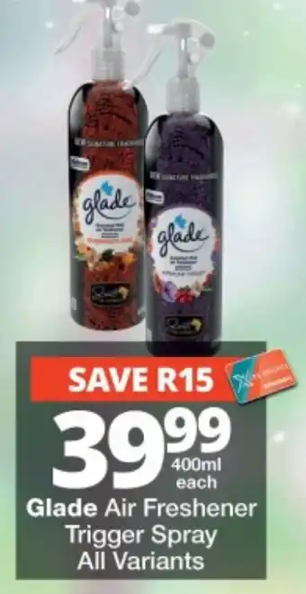Glade Air Freshener Trigger Spray