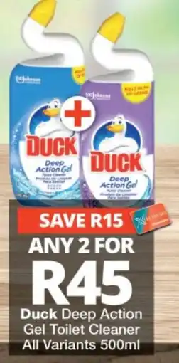 Checkers Duck Deep Action Gel Toilet Cleaner offer