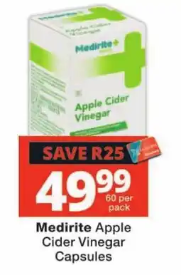 Checkers Medirite Apple Cider Vinegar Capsules offer
