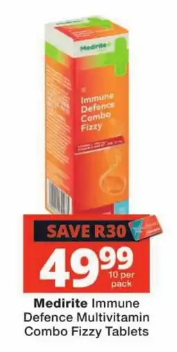Checkers Medirite Immune Defence Multivitamin Combo Fizzy Tablets offer
