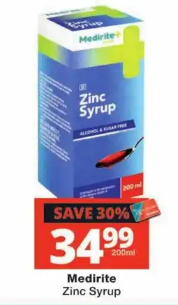 Checkers Medirite Zinc Syrup offer