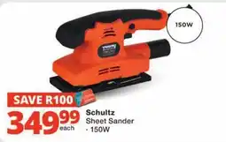 Checkers Schultz Sheet Sander offer