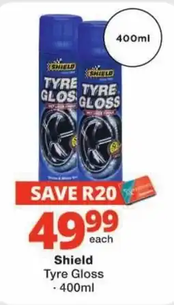 Checkers Shield Tyre Gloss offer