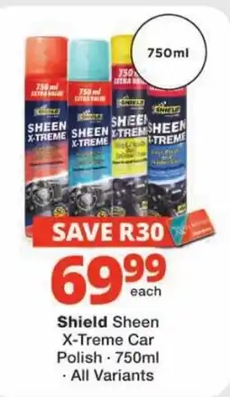 Checkers Shield Sheen X-Treme Car Polish offer