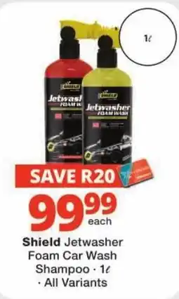 Checkers Shield Jetwasher Foam Car Wash Shampoo offer