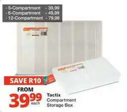 Checkers Tactix Compartment Storage Box offer