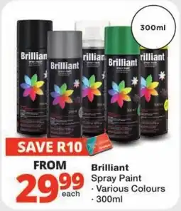 Checkers Brilliant Spray Paint offer