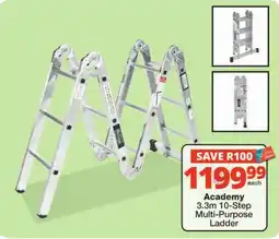Checkers Academy 3.3m 10-Step Multi-Purpose Ladder offer