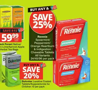 Checkers Rennie Chewable Tablets offer