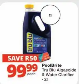 Checkers PoolBrite Tru Blu Algaecide & Water Clarifier offer