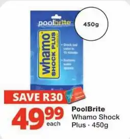 Checkers PoolBrite Whamo Shock Plus offer