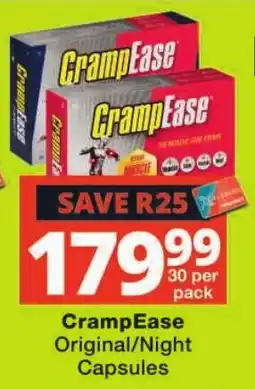 Checkers CrampEase Original/Night Capsules offer