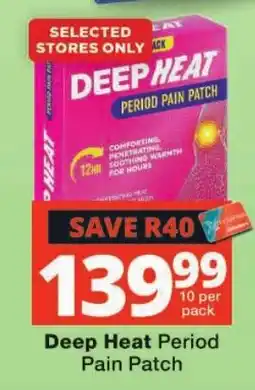 Checkers Deep Heat Period Pain Patch offer