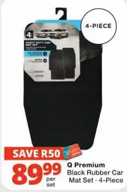 Checkers Q Premium Black Rubber Car Mat Set offer