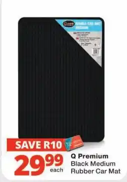 Checkers Q Premium Black Medium Rubber Car Mat offer