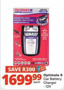 Checkers Optimate 6 Car Battery Charger offer