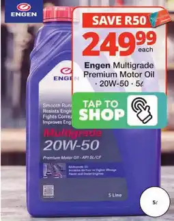 Checkers Engen Multigrade Premium Motor Oil offer