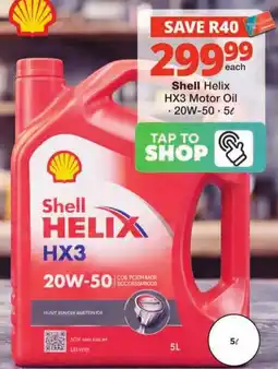 Checkers Shell Helix HX3 Motor Oil offer