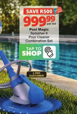 Checkers Pool Magic Splasher II Pool Cleaner Combination Set offer